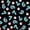 Black Donut Teal, variant on Manfei Baseball Sports Bed Sheets, Rainbow Splatters Full Size Sheets, Black Multicolor White 4 Pieces(1 Flat Sheet, 1 Fitted Sheet and 2 Pillowcases)