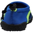 thumbnail image 5 of Norty Big Boy's Water Shoes Aqua Socks Surf Yoga Exercise Pool Beach Swim - RUNS 1 SIZE SMALL 41369-6B(M)US (Blue/Lime), 5 of 5