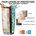 thumbnail image 7 of 20 Oz Golden Retriever with Bones and Paws Coffee Tumbler Double Wall Insulated Stainless Steel Water Bottle | Metal Reusable Thermoses Flask with Cup Cap | Leak & Sweat Proof with Anti-Dust Lid, 7 of 7
