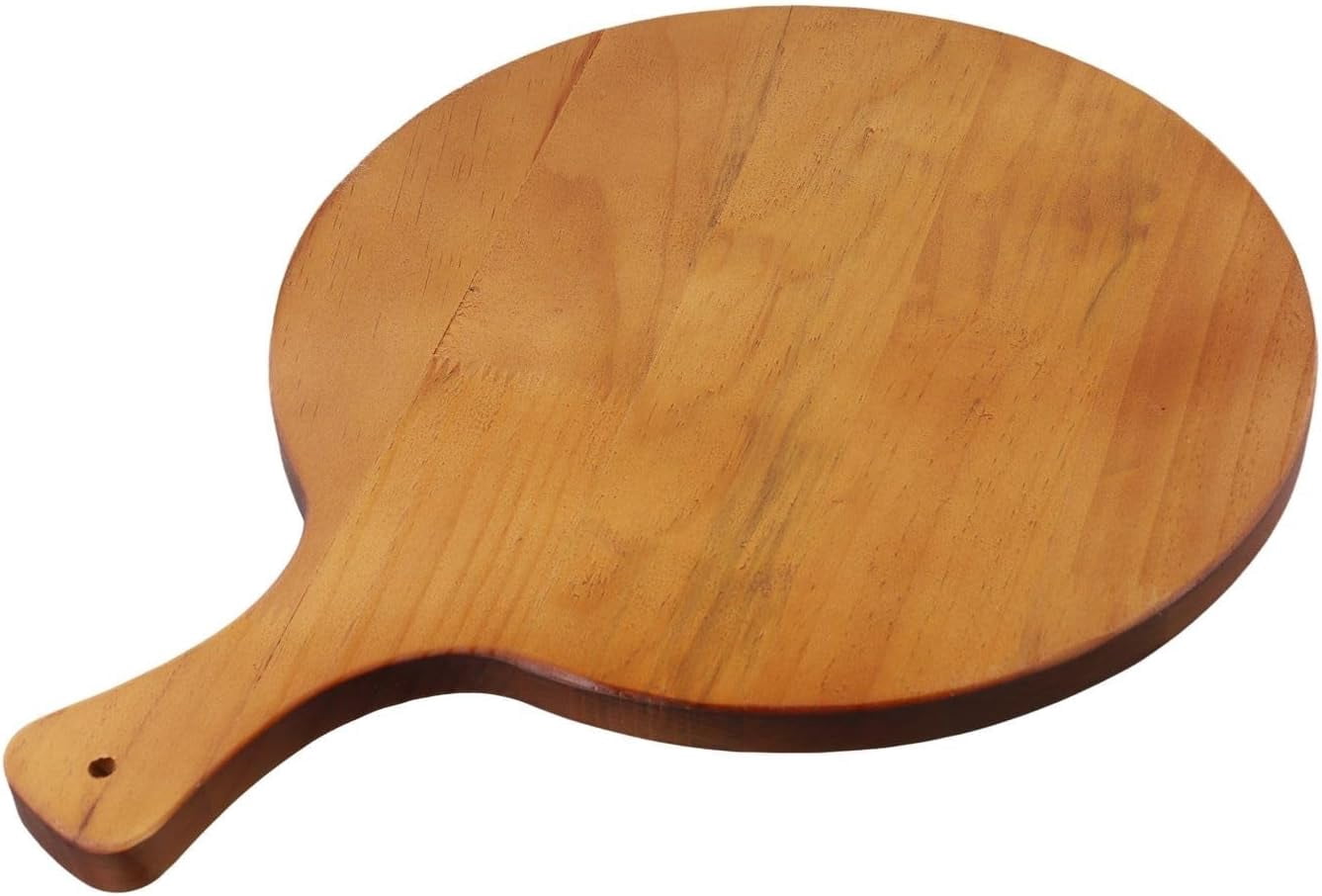ABCISI Wooden Deviled Egg Platter With Handle, 24-Holes Round Storage Tray for Eggs, Versatile Serving Plate For Kitchen And Parties Gatherings, Round Divided Egg Holder