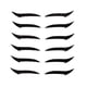 thumbnail image 2 of 6 pares de de delineador de ojos reutilizables útiles línea de maquillaje de doble párpado persona jinwen Pegatinas delineador de ojos, 2 of 8