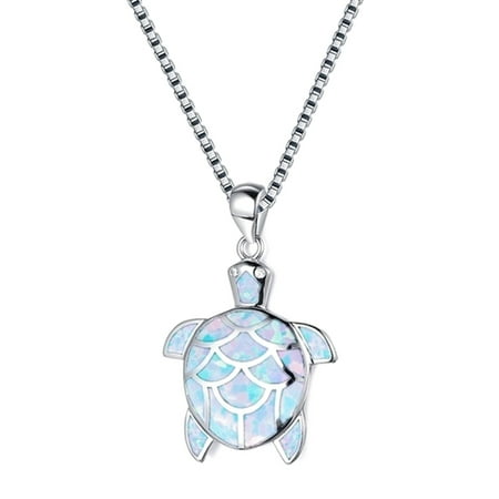Turtle Pendant - AkoaDa Opal Turtle Pendant Necklace Jewelry Wvt