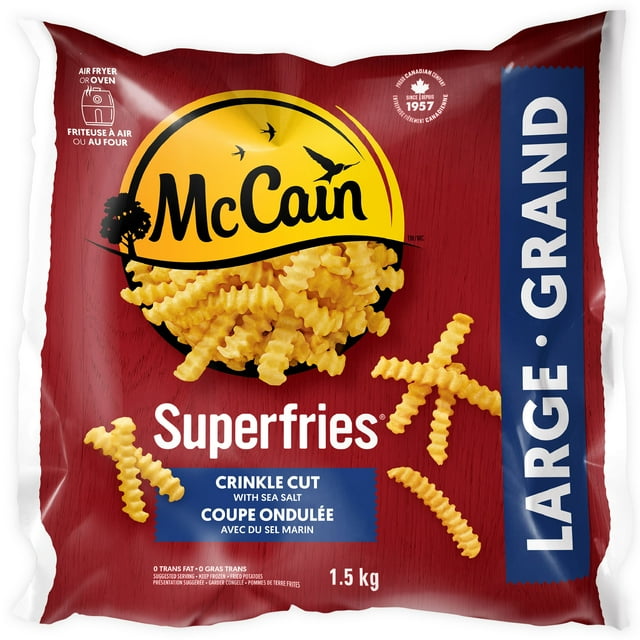 McCain® Superfries® Crinkle Cut Frozen Fries, 1.5kg