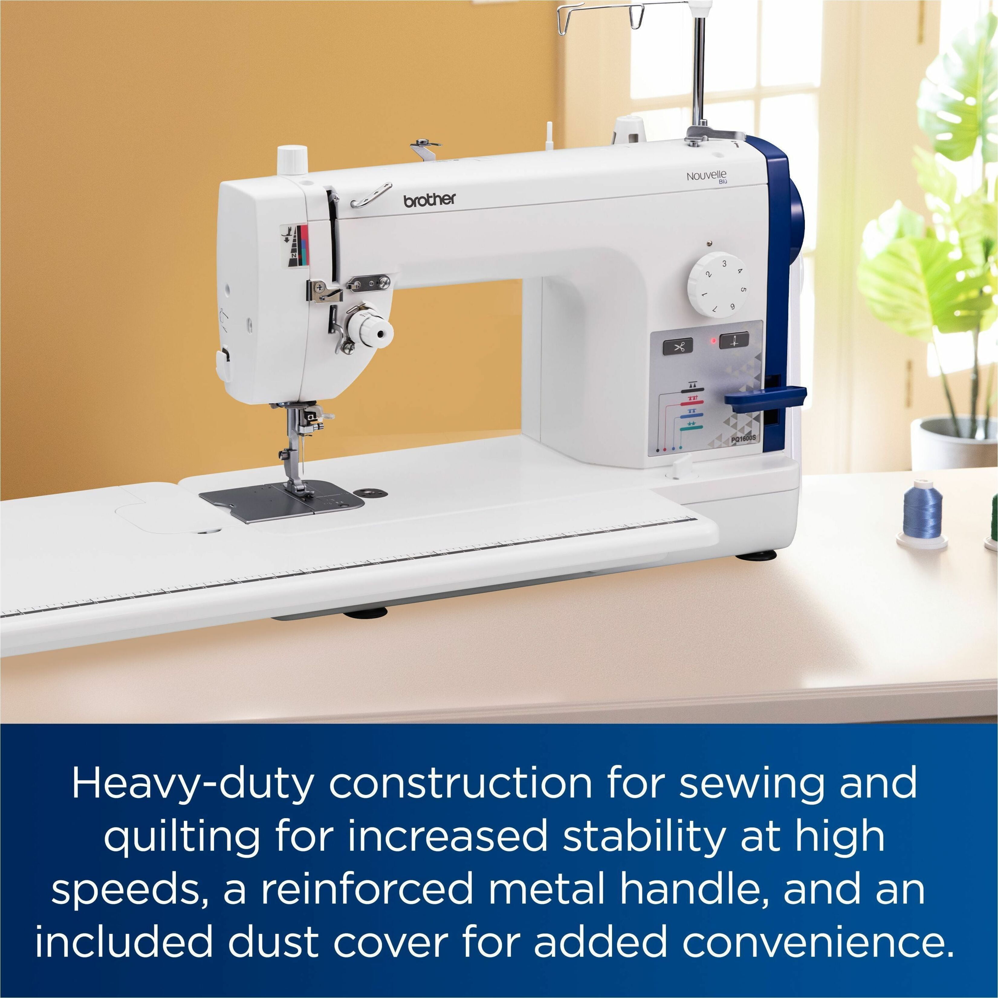 Brother PQ1600S High Speed 1500 SPM Straight Stitch Sewing and Quilting Machine