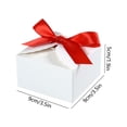 thumbnail image 2 of STPToys Small Gift Boxes With Ribbon Bows White Treat Box For Holiday Party Supplies Small Present Wrapping Favor Decor, 2 of 2