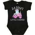thumbnail image 3 of Inktastic Daddy's Little Farmer- Pink Tractor and Flowers Boys or Girls Baby Bodysuit, 3 of 5