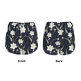 thumbnail image 3 of KLL Lilies Flowers Pattern Shorts Women,Athletic Shorts High Waisted Running Shorts Pocket Sporty Short Gym Elastic Workout Shorts-XX-Large, 3 of 7