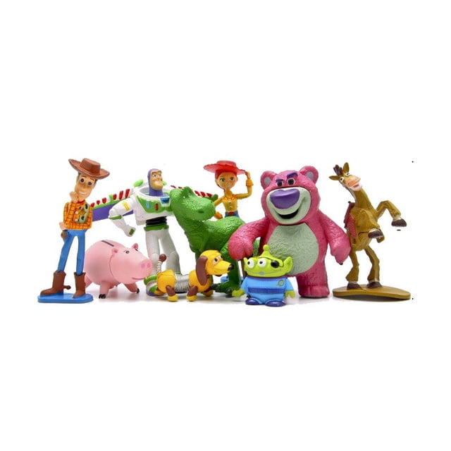 Toy Story PVC Figura de acción Modelo de juguete coleccionable para niños, Woody, Buzz Lightyear, JesdsMini Decoración linda, Mantequilla, Regalo, 9 piezas, Conjunto zhangyuxiang unisex