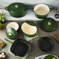 thumbnail image 6 of BergHOFF Neo Cast Iron 3qt. Round Dutch Oven 8" with Lid, Green, 6 of 8