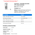 thumbnail image 2 of Fuel Pump - Compatible with 2006 - 2010 Jeep Commander 2007 2008 2009, 2 of 2