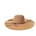 thumbnail image 4 of XINPING Women's Oversized Plain Straw Sun Hat, Wide Brim UV Protection Beach Vacation Hat, Breathable and Lightweight Roll Up Floppy Cap for Summer and Travel, 4 of 5