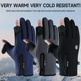 thumbnail image 3 of FORICOM Flap Touchable Zipper Gloves, Ski Gloves, Designed for Riding, Cycling, Hiking, Typing, Cold Storage Work, Sports, Soccer, Shooting and Other Activities for Men and Women (Black L)., 3 of 5
