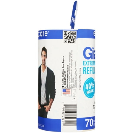 Evercare Giant Lint Roller Refill, 70 Sheets