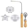 thumbnail image 1 of Rosettes Timbale Set, Lotus Flower Bunuelos Cookie Maker Mold, 1 of 5