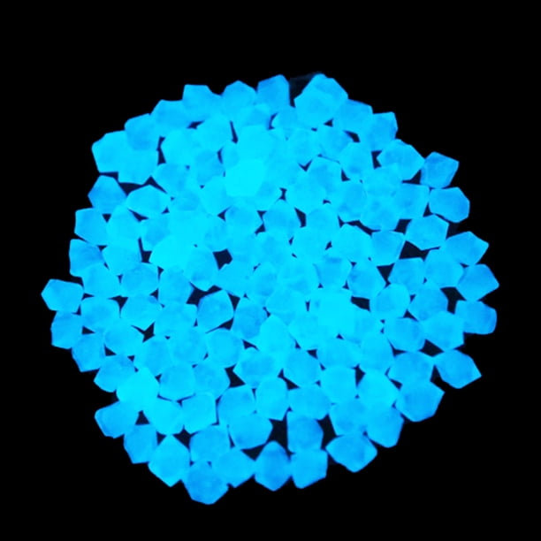 Muyoka 300 piedras brillantes, guijarros que brillan en la oscuridad para pasarelas, ventanas, césped de patio, entrada, decoración al aire libre, piedras decorativas de grava, decoración de peceras Muyoka Hogar