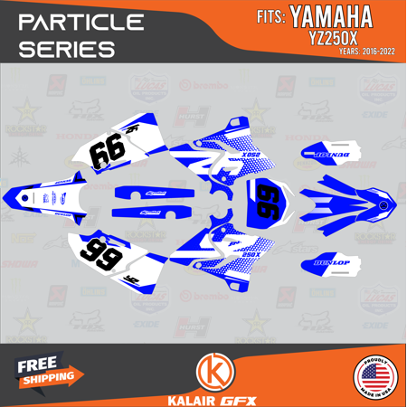 Kalair GFX Graphics Kit for Yamaha YZ250X (2016-2022) Particle Series Kalair GFX Graphics Kit for Yamaha YZ250X (2016-2022) Particle Series