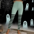 thumbnail image 4 of Neewe Women's Halloween Striped High Waisted Leggings for Women-Soft Athletic Tummy Control Pants for Running Yoga Workout Reg & Plus Size, 4 of 9