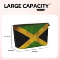 thumbnail image 3 of Jamaican Flag Handbag Purse Tote Organizer Zipper Closure Cosmetic Pouch Bag For Travelling, 3 of 7