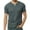 Dark Gray, variant on WREESH Men's Solid Color Pullover Casual Short Sleeve T-Shirt with Notch Neck for Summer Black