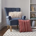thumbnail image 4 of Better Homes & Gardens Decorative Throw Pillow, Reversible Stripe, Rust, 20" x 20", 4 of 6