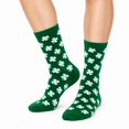 thumbnail image 2 of COUVER Women's Patterned Crew Socks St. Patrick B Size 9-11 6 Pairs (12 Count), 2 of 6
