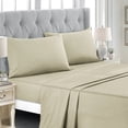 thumbnail image 2 of 9 Piece Comforter Set with Sheets King - Teal & Beige Geometric Embroidery Bedding, 2 of 4