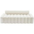 thumbnail image 6 of Pemberly Row Modern / Contemporary Upholstered Cream Velvet Sofa, 6 of 12