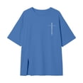 thumbnail image 4 of RTKFRFLM Kids Boys Girls Crewneck Graphic Printed T-Shirt Casual Side Split Loose Fit Short Sleeve Pullover Tee Tops, Size 3-16 Years, 4 of 4