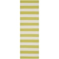 thumbnail image 2 of SAFAVIEH Montauk Saranna Striped Cotton Area Rug, Green/Ivory, 3' x 5', 2 of 4