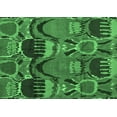 thumbnail image 1 of Ahgly Company Indoor Rectangle Abstract Emerald Green Modern Area Rugs, 2' x 5', 1 of 4