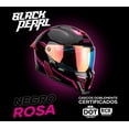 thumbnail image 2 of Casco Integral Black Pearl Solid Negro Rosado Brillo M, 2 of 8
