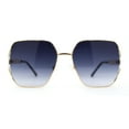 thumbnail image 2 of Womens Diva Jewel Chain Arm Metal Rim Butterfly Sunglasses Gold - Smoke, 2 of 4