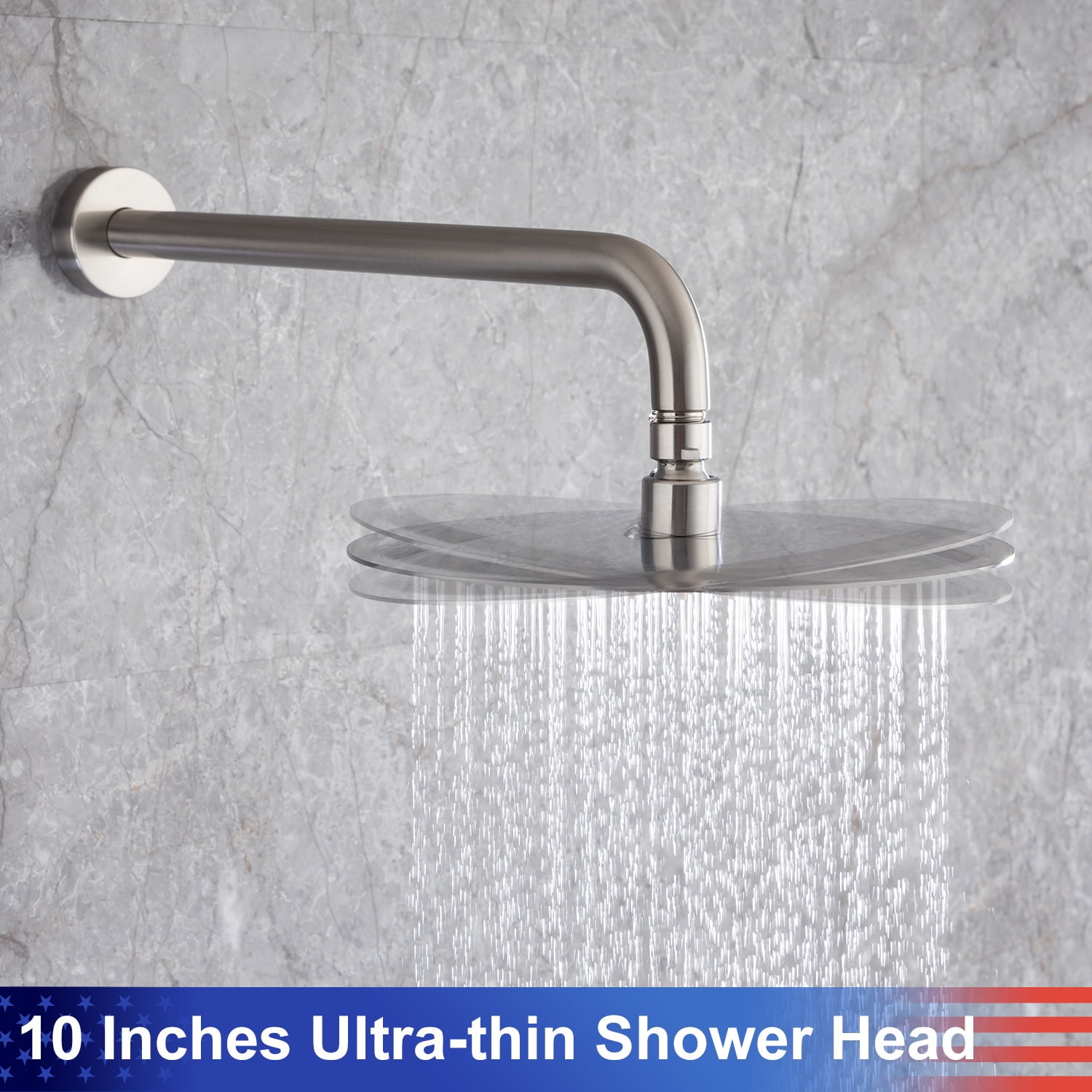 Rainlex One-Handle 1-Spray Brushed Nickel Bathtub Shower Faucet