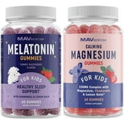 Melatonin Gummies for Kids | 0.5mg per Gummy | Gentle Rest Support for Children Ages 2+ with Lemon Balm & Chamomile | Non-GMO, Third-Party Tested | 60 Ct