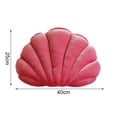 thumbnail image 5 of sunsanly 3D Velvet Shell Pillow Soft Insert Seashell Ocean Beach Theme Throw Pillow Cozy Cushion for Home Sofa Office Couch, 5 of 7