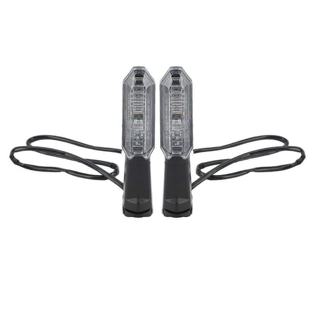 1pair Motorcycle Turn Signal 12V High Brightness Front Rear LED Turn Signal Light for Versys 1000 2012 to 2018 Transparent