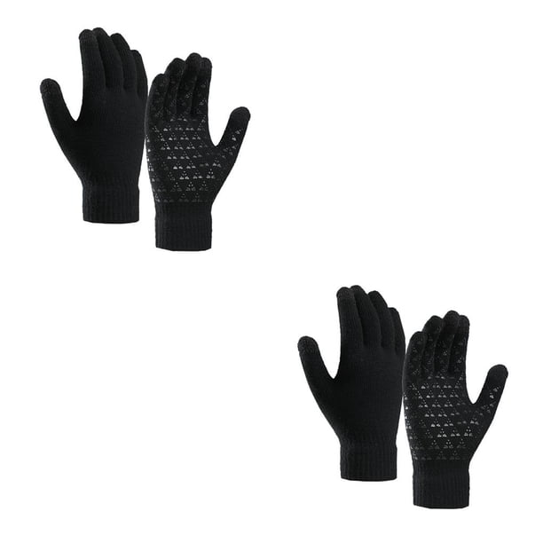 Toystoory 1 par de guantes cálidos de invierno Pantalla táctil Senderismo al aire libre Ciclismo Camping Guantes de punto de algodón Type3 NO3 Toystoory CBP139910