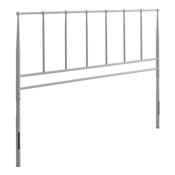 Modway Kiana Full Modern Style Sturdy Powder Coated Steel Headboard in Gray