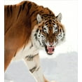 thumbnail image 3 of Ambesonne Tiger Duvet Cover Sets, Panthera on Snow Close, 2-King, Pale Brown, 3 of 7