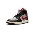 thumbnail image 4 of Jordan WOMENS AIR JORDAN 1 MID Womens "Black / Gym Red / College Grey" BQ6472 060 BQ6472 060 from Stadium Goods, 4 of 8