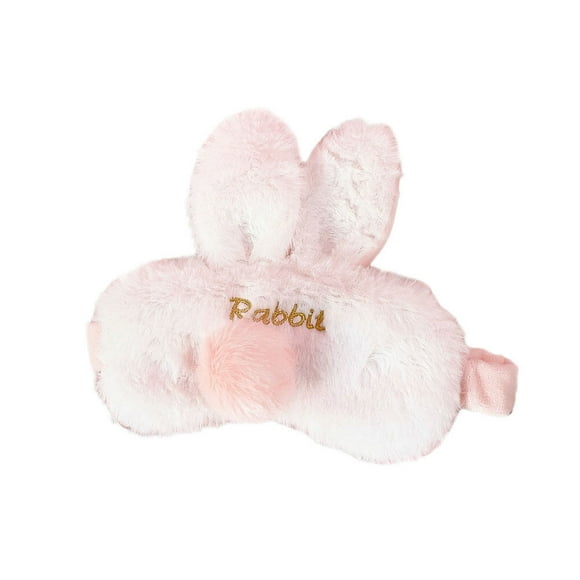 1Pcs Comfortable Sleeping Mask Stereo Rabbit Ear Shaped Mask Adorable Cure Plush Msk