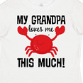 thumbnail image 4 of Inktastic My Grandpa Loves Me Crab Boys or Girls Toddler T-Shirt, 4 of 5