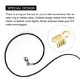 thumbnail image 4 of 200Pack Fold Over Cord Ends, 3x6mm Terminators Crimp End Tips for Leather Ribbon, Gold Tone, 4 of 6