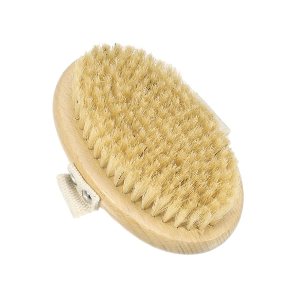 Unique Bargains 1 Pc Natural Boar Bristles Bath Brush Back Scrubber
