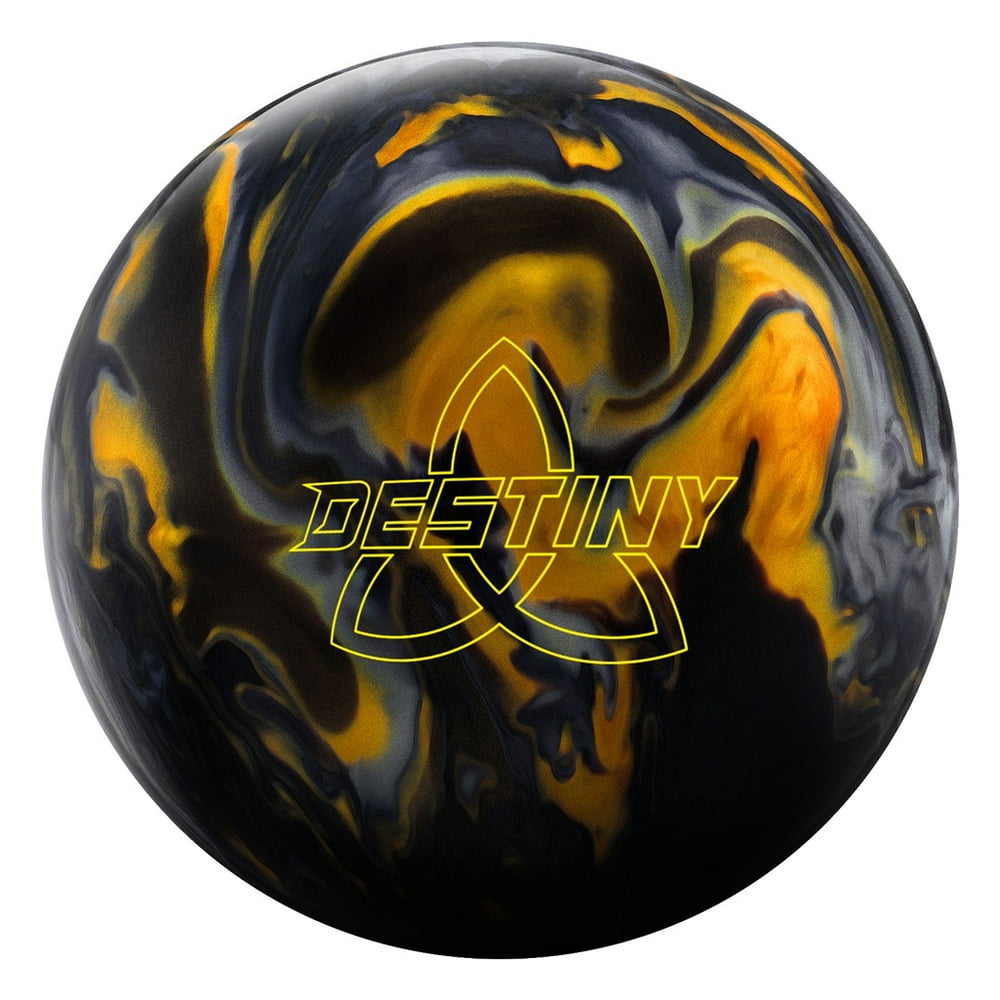 Ebonite Destiny Hybrid Bowling Ball Black/Gold/Silver 13lbs Walmart
