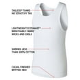 thumbnail image 5 of Hanes Boys' Ecosmart Tank Top White Undershirts Value Pack, 5-pack sizes S-XXL, 5 of 7