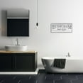 thumbnail image 2 of Stupell Industries Fun Laundry Room Funny Word Bathroom Black And White Design, 10 x 24,Design by Kimberly Allen, 2 of 6