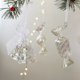thumbnail image 3 of Colgantes para árbol de navidad, adornos con purpurina, cristal, caramelo, alce, decoración de feliz navidad, año nuevo, ciervo blanco, 2024, 3 of 4
