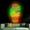 thumbnail image 3 of Handmadetneonsign Just Eat It Burger Neon Sign, Burger Led Sign, Hamburger Neon Light, Burger Led Light 66213, 3 of 5