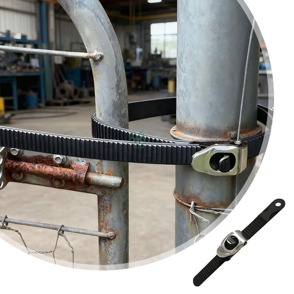 Heavy-Duty Grip Lock Strap Reusable Ratchet Straps Heavy Duty Adjustable Metal Ratchet Buckle And Super-Strong Flexi Strap Multi-Purpose For Secure Anything(Black-23.5X2Cm)